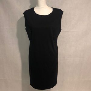 ☀️Simple black midi dress XXL